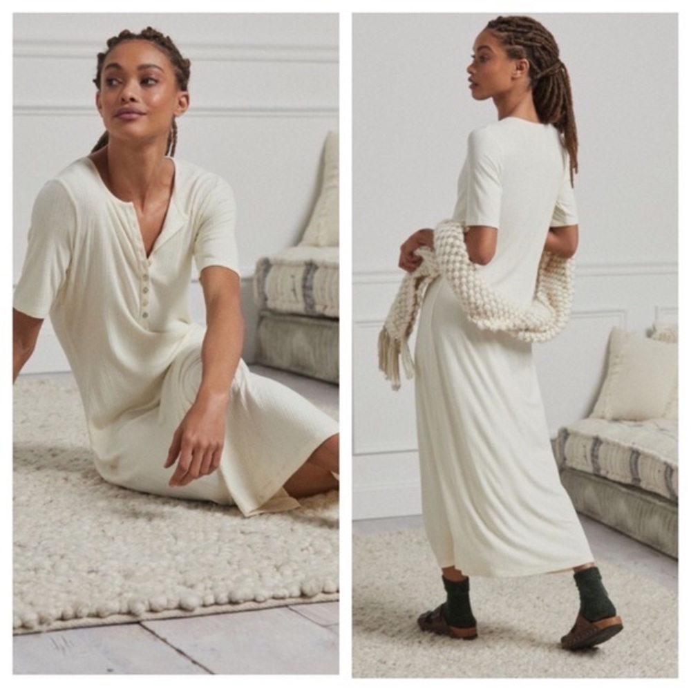 Anthropologie Dolan Maxi Henley Dress